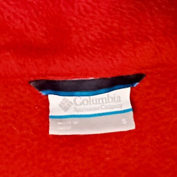 Columbia Red Full Zip Jacket. Size S - Picture 6 of 8